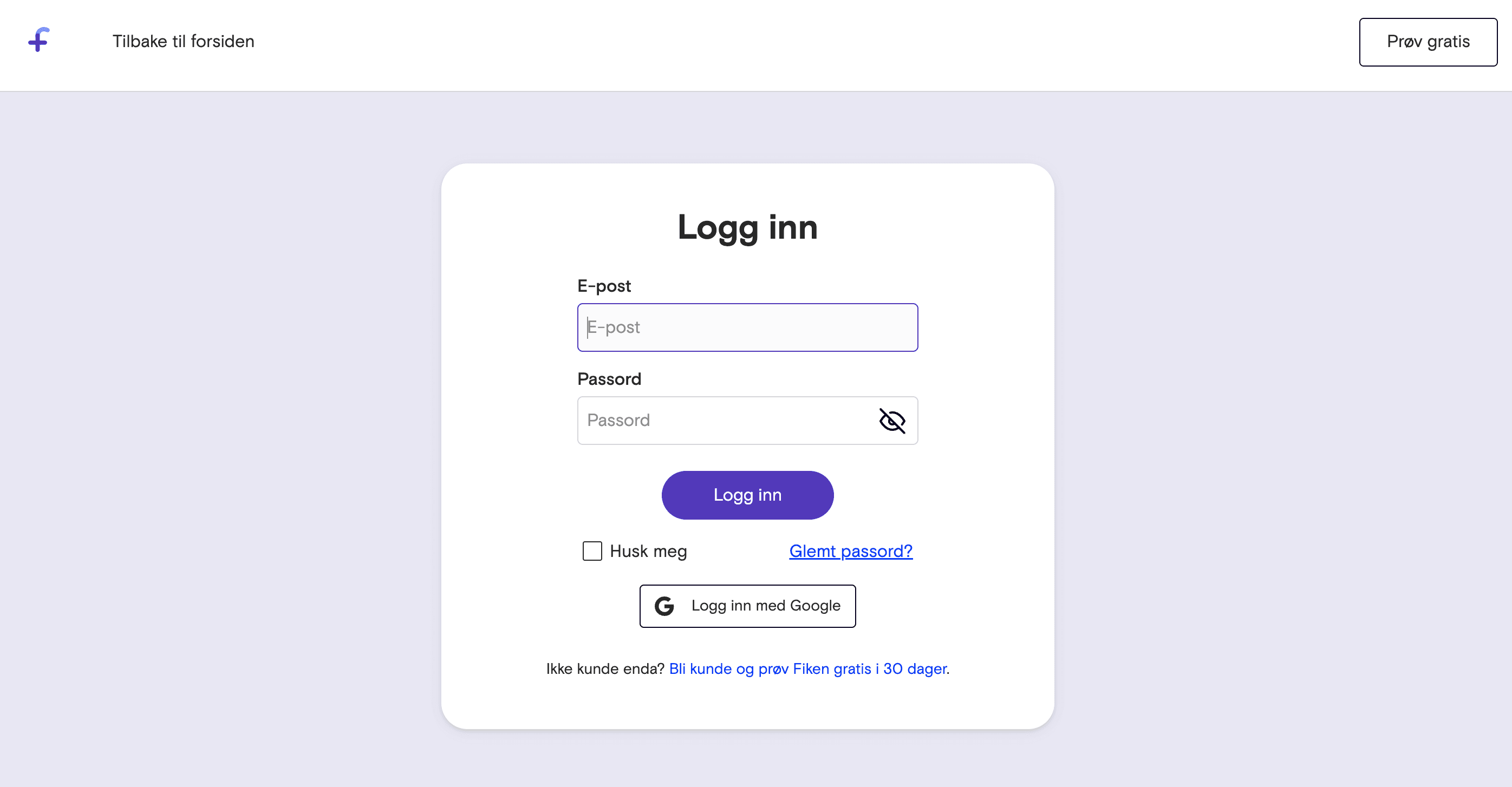 Første steg for å importere inn kunder